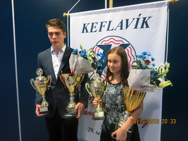 Kristmundur og Ástrós íþróttamenn Keflavíkur 2013