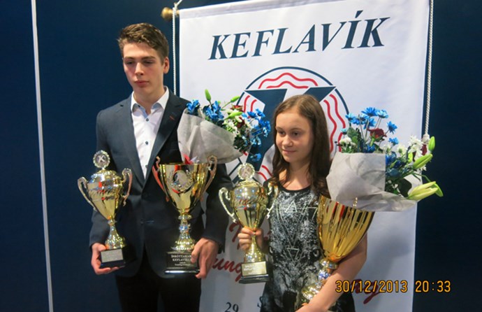 Kristmundur og Ástrós íþróttamenn Keflavíkur 2013