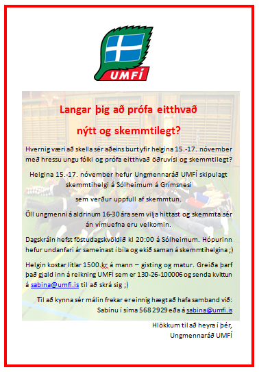 Skemmtihelgi UMFÍ