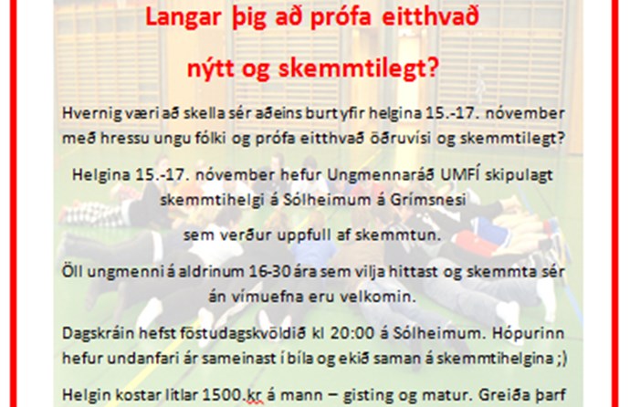 Skemmtihelgi UMFÍ