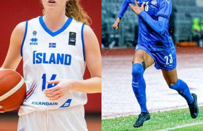 Sveindís Jane og Sara Rún eru knattspyrnu og körfuboltakonur 2021